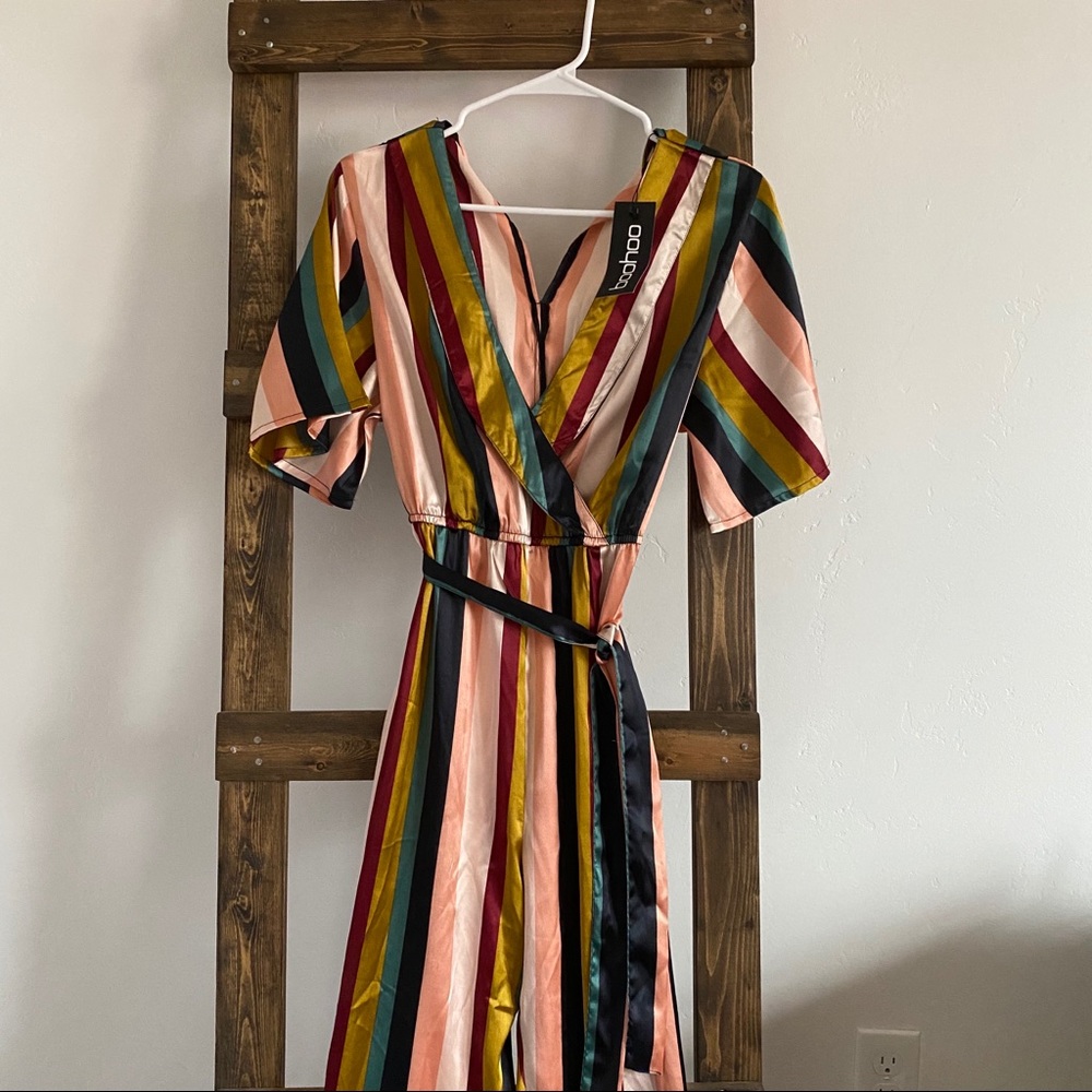 Silk multi-colored jumpsuit